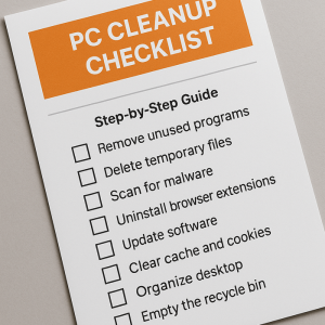 PC Cleanup Checklist