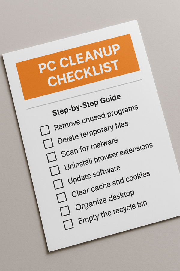 PC Cleanup Checklist